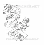 CLIGNOTANTS pour Kawasaki Z250 SCORPION 1988