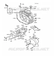 COUVERCLES MOTEUR pour Kawasaki Z250 SCORPION 1988