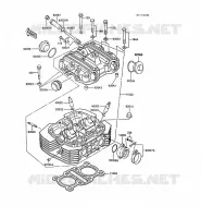 CULASSE pour Kawasaki Z250 SCORPION 1988