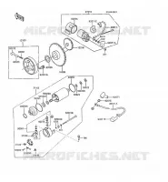 D&Eacute;MARREUR pour Kawasaki Z250 SCORPION 1988