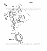 FREIN AVANT pour Kawasaki Z250 SCORPION 1988