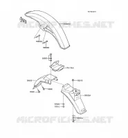 GARDE BOUE pour Kawasaki Z250 SCORPION 1988