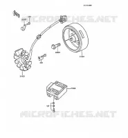 G&Eacute;N&Eacute;RATEUR pour Kawasaki Z250 SCORPION 1988