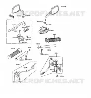 GUIDON pour Kawasaki Z250 SCORPION 1988