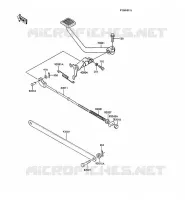 PEDALE DE FREIN pour Kawasaki Z250 SCORPION 1988