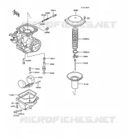 PI&Egrave;CES DE CARBURATEUR pour Kawasaki Z250 SCORPION 1988