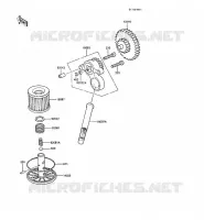 POMPE A HUILE pour Kawasaki Z250 SCORPION 1988