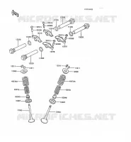 SOUPAPE pour Kawasaki Z250 SCORPION 1988