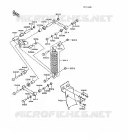 SUSPENSION/AMORTISSEUR pour Kawasaki Z250 SCORPION 1988