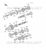 TRANSMISSION pour Kawasaki Z250 SCORPION 1988
