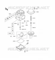 PI&Egrave;CES DE CARBURATEUR  500 kawasaki-moto 1998 ER-5 C_10