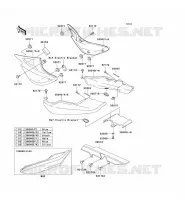 CACHE LAT&Eacute;RAL/GARDE CHAINE pour Kawasaki ER-5 2003