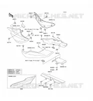 CACHE LAT&Eacute;RAL/GARDE CHAINE pour Kawasaki ER-5 2005