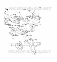 GARDE BOUE ARRI&Egrave;RE pour Kawasaki ER-6N 2007