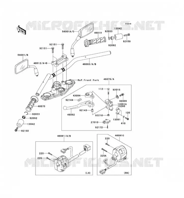 GUIDON Kawasaki MOTOS 650 2007 ER-6N  ER650A7F