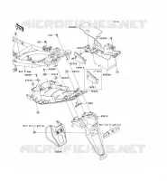 GARDE BOUE ARRI&Egrave;RE pour Kawasaki ER-6N 2008