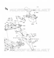 GARDE BOUE ARRI&Egrave;RE pour Kawasaki ER-6N 2010