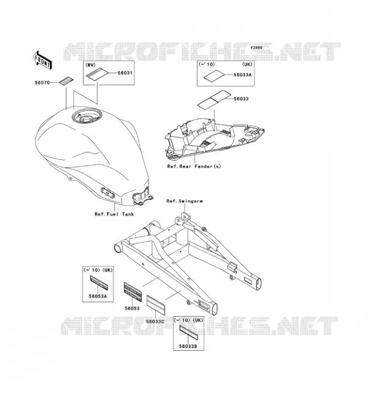 LABEL Kawasaki MOTOS 650 2009 ER-6N ABS  ER650D9F