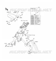GARDE BOUE AVANT pour Kawasaki ER-6N ABS 2011