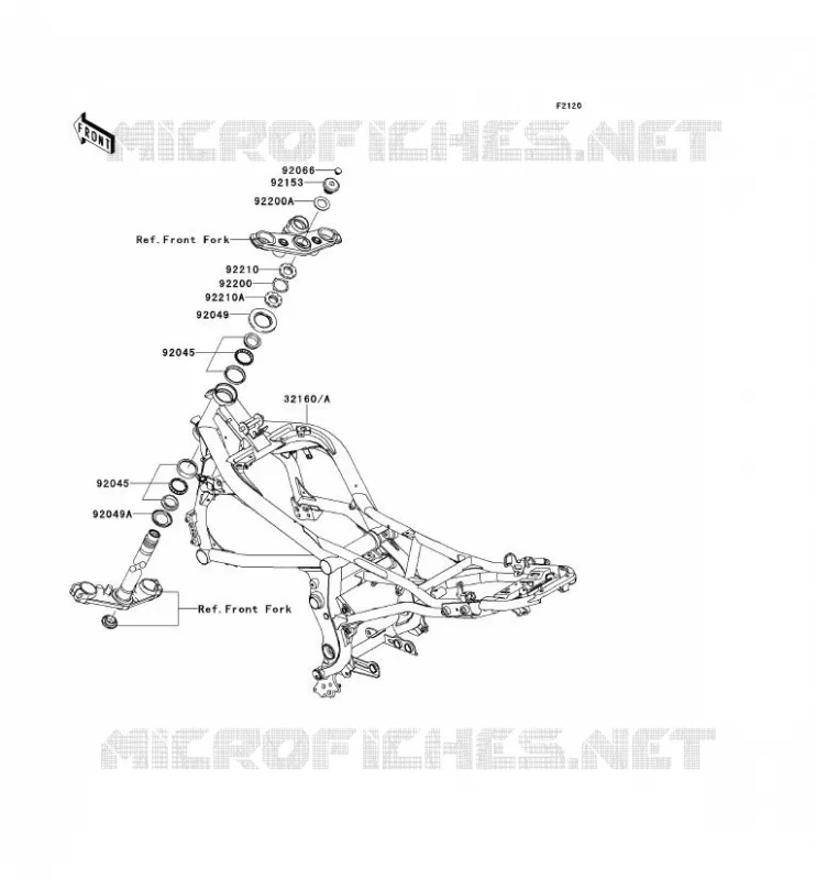 CH&Acirc;SSIS Kawasaki MOTOS 650 2011 ER-6N ABS  ER650DBF