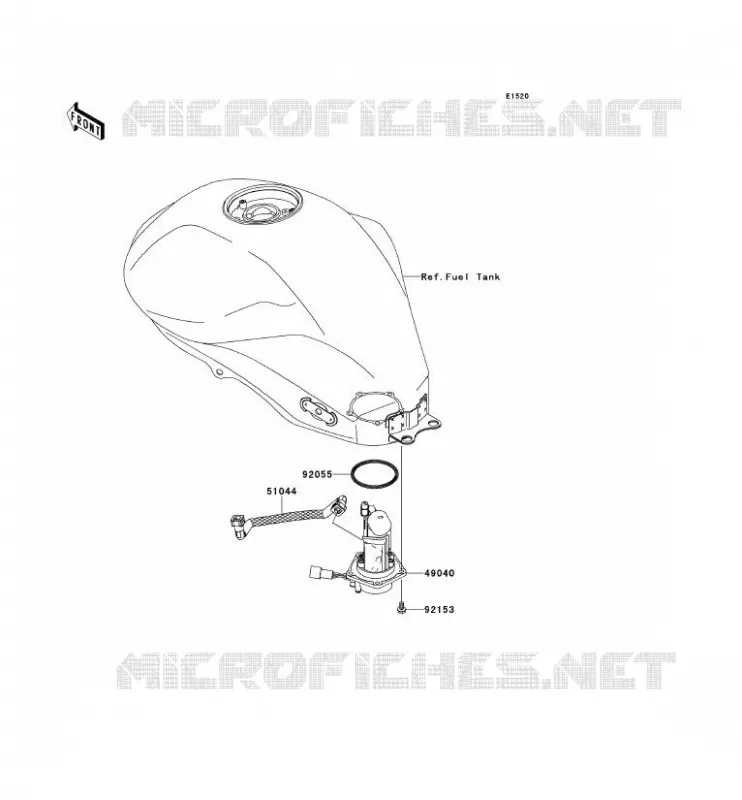 POMPE A ESSENCE Kawasaki MOTOS 650 2011 ER-6N ABS  ER650DBF
