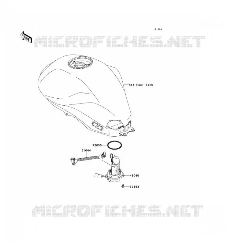POMPE A ESSENCE Kawasaki MOTOS 650 2011 ER-6N ABS  ER650DBF