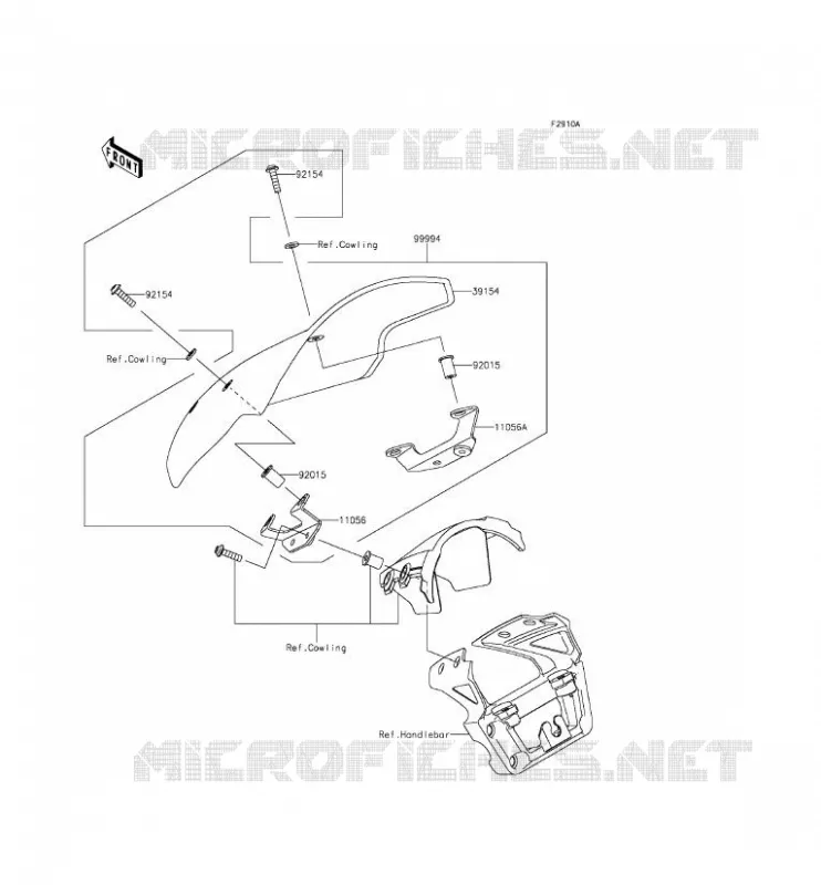 Accessory(Deflector) Kawasaki MOTOS 650 2012 ER-6N  ER650ECF