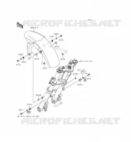 GARDE BOUE AVANT pour Kawasaki ER-6N 2012
