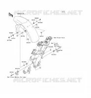 GARDE BOUE AVANT pour Kawasaki ER-6N 2012