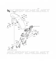 GARDE BOUE AVANT pour Kawasaki ER-6N 2013