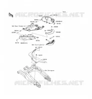 CACHE LAT&Eacute;RAL/GARDE CHAINE pour Kawasaki ER-6N 2013