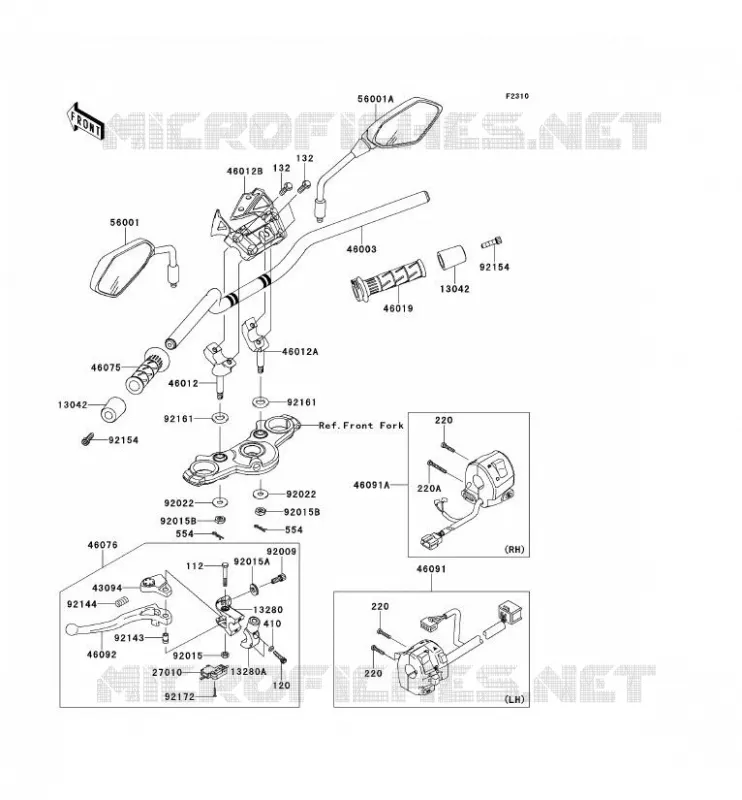 GUIDON Kawasaki MOTOS 650 2013 ER-6N  ER650EDS