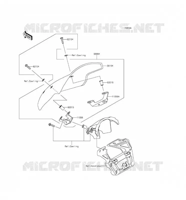 Accessory(Deflector) Kawasaki MOTOS 650 2014 ER-6N  ER650EEF