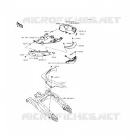 CACHE LAT&Eacute;RAL/GARDE CHAINE pour Kawasaki ER-6N 2015