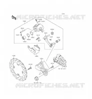 FREIN ARRIERE pour Kawasaki ER-6N 2015