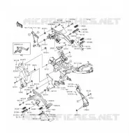 REPOSE PIED pour Kawasaki ER-6N 2015
