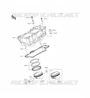 CYLINDRE/PISTON pour Kawasaki ER-6N ABS 2013