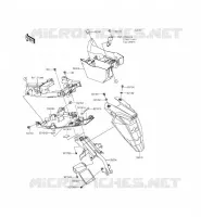 GARDE BOUE ARRI&Egrave;RE pour Kawasaki ER-6N ABS 2013