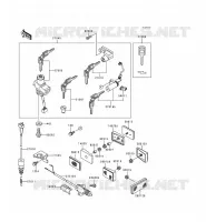 CONTACTEUR SERRURE/R&Eacute;FLECTEUR pour Kawasaki NINJA 250R 1997