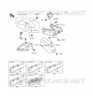 GARDE BOUE pour Kawasaki NINJA 250R 1999