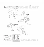 GARDE BOUE pour Kawasaki NINJA 250R 2005
