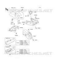 GARDE BOUE pour Kawasaki NINJA 250R 2007