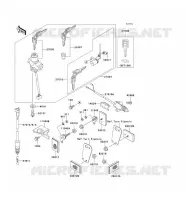 CONTACTEUR SERRURE/R&Eacute;FLECTEUR pour Kawasaki ZZR250 2000