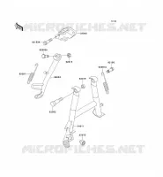 BEQUILLES pour Kawasaki ZZR250 2002