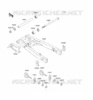 BRAS OSCILLANT pour Kawasaki ZZR250 2002