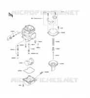 PI&Egrave;CES DE CARBURATEUR pour Kawasaki ZZR250 2002