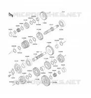 TRANSMISSION pour Kawasaki ZZR250 2002