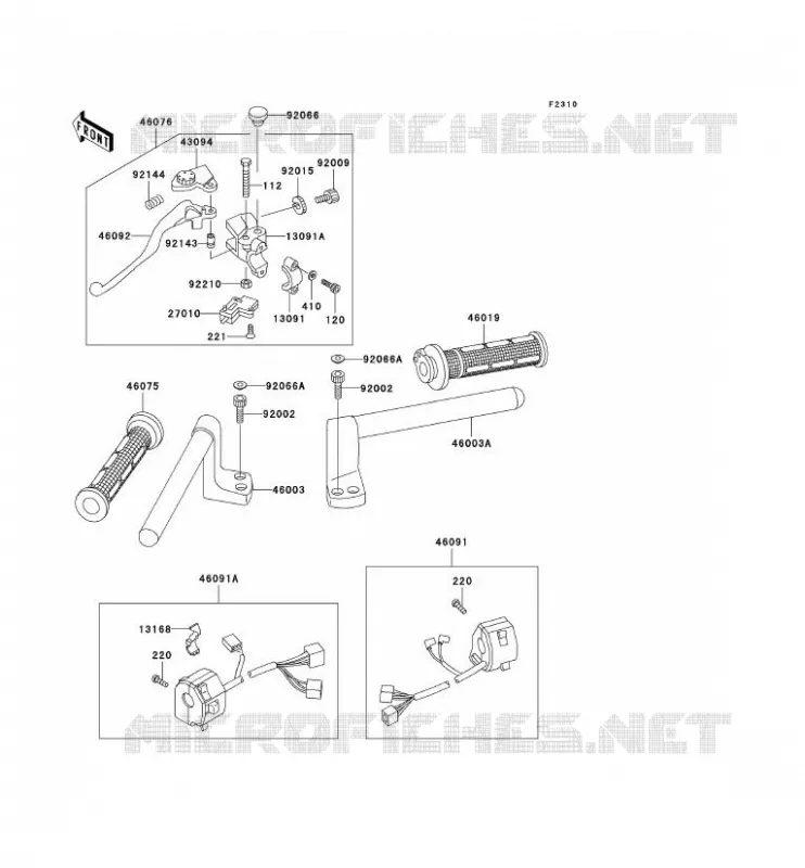GUIDON Kawasaki MOTOS 250 2002 ZZR250  EX250-H13