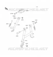 BEQUILLES pour Kawasaki ZZR250 2002