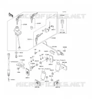 CONTACTEUR SERRURE/R&Eacute;FLECTEUR pour Kawasaki ZZR250 2002